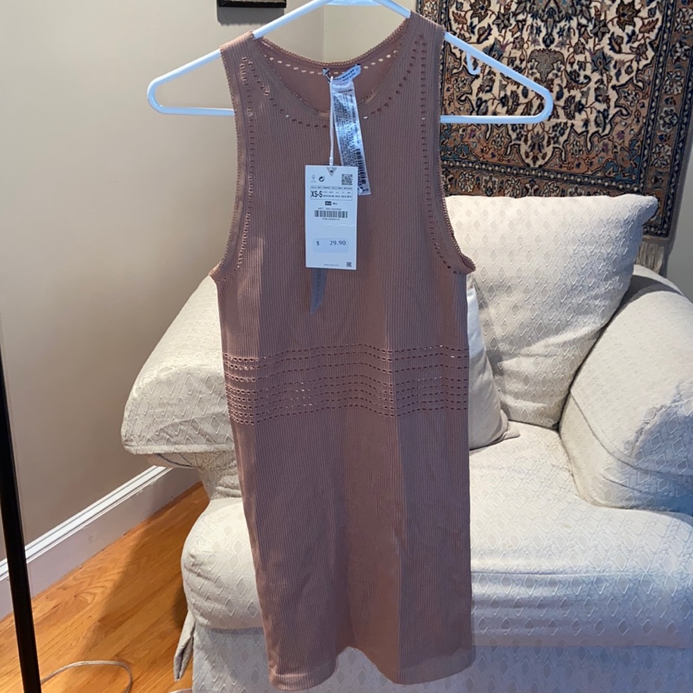Zara NWT bodycon detail dress